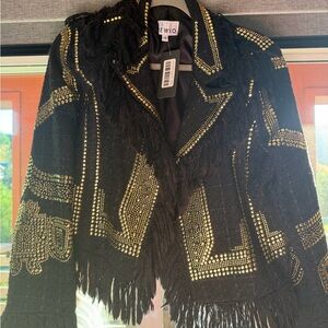 Embellished Black Jacket by Seviq